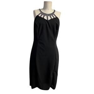 NEW ZENOBIA halter dress in black